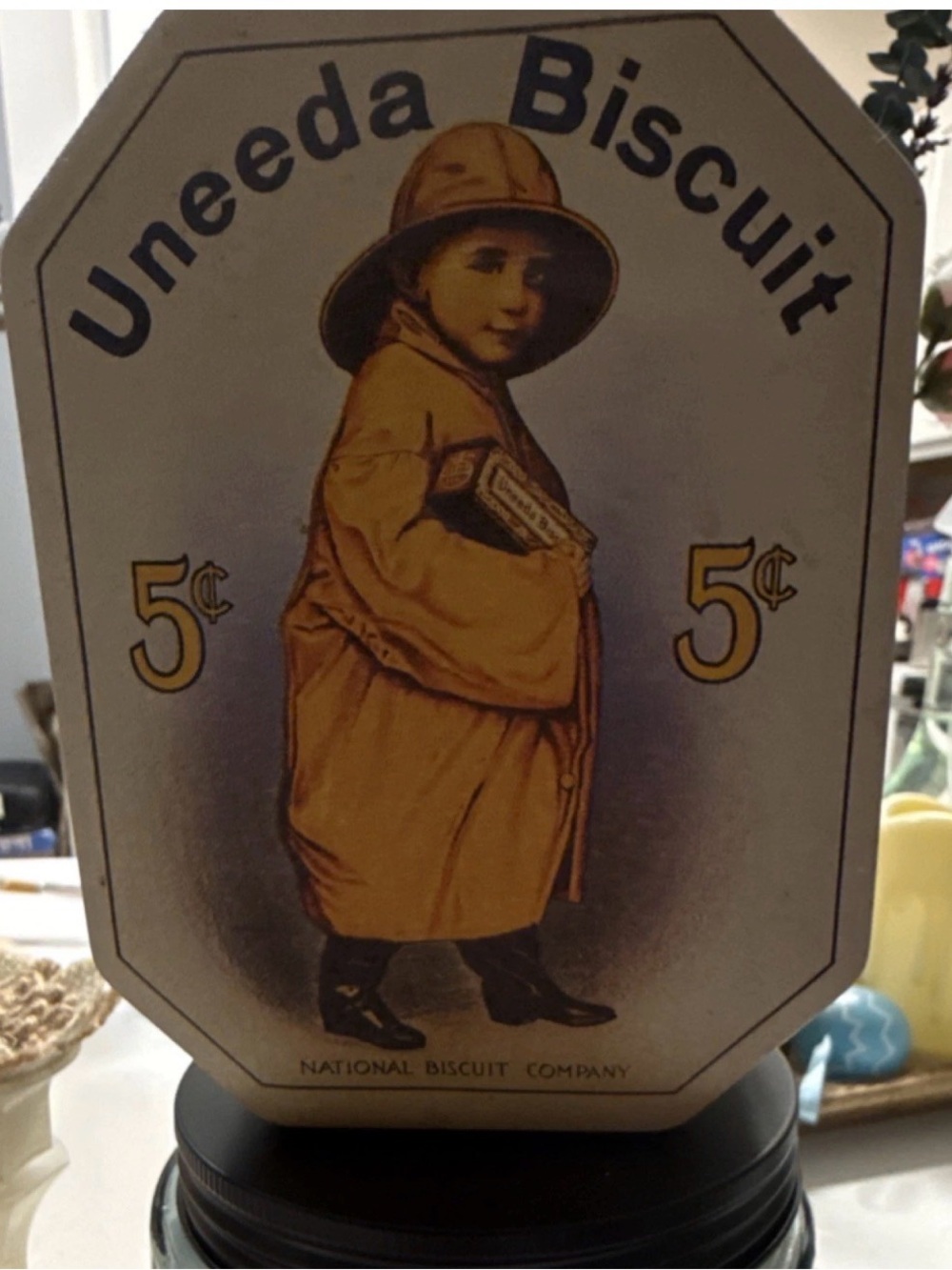 Uneeda Biscuit Vintage-Style Tin - Yellow Graphic